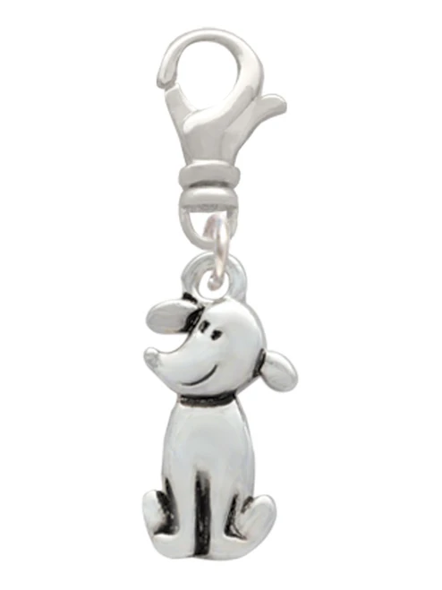 2-D Dog Clip On Charm