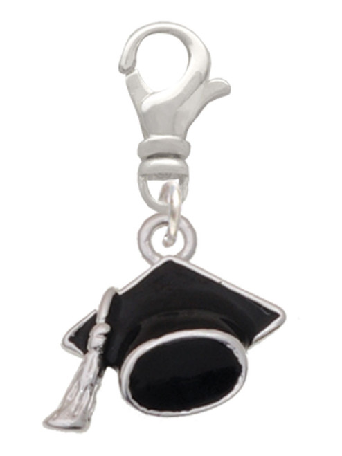 3-D Graduation Hat Clip On Charm