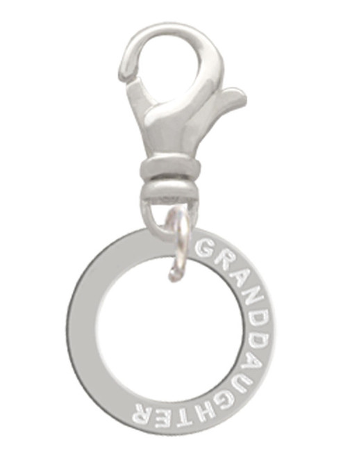 Granddaughter Eternity Ring Clip On Charm