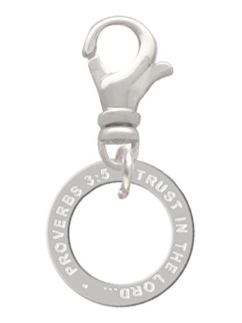 Proverbs 3:5 Eternity Ring Clip On Charm
