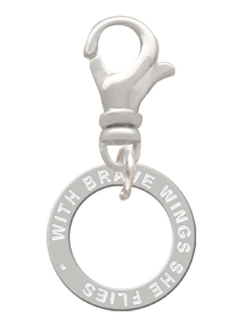 With Brave Wings Eternity Ring Clip On Charm