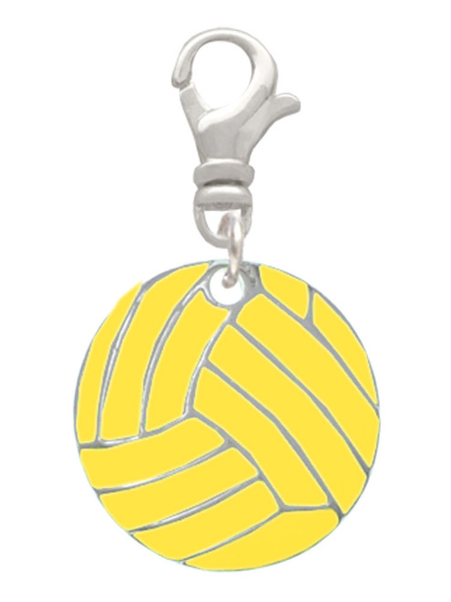 3/4'' Enamel Water Polo Ball Clip On Charm