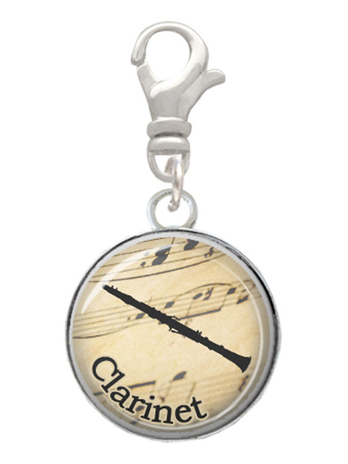 Domed Music - Clarinet Clip On Charm