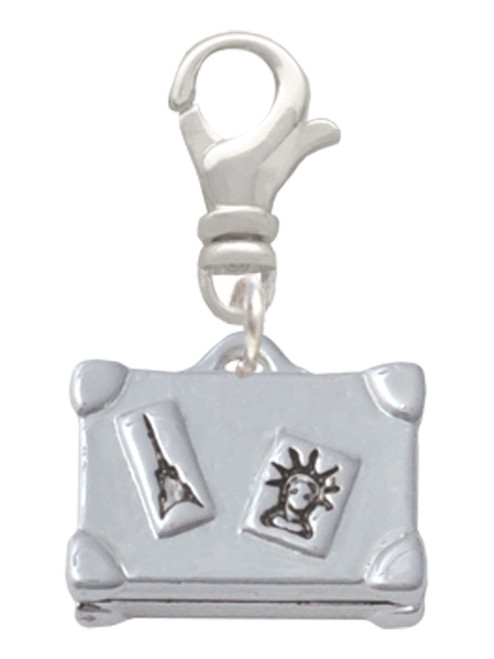 Suitcase Clip On Charm