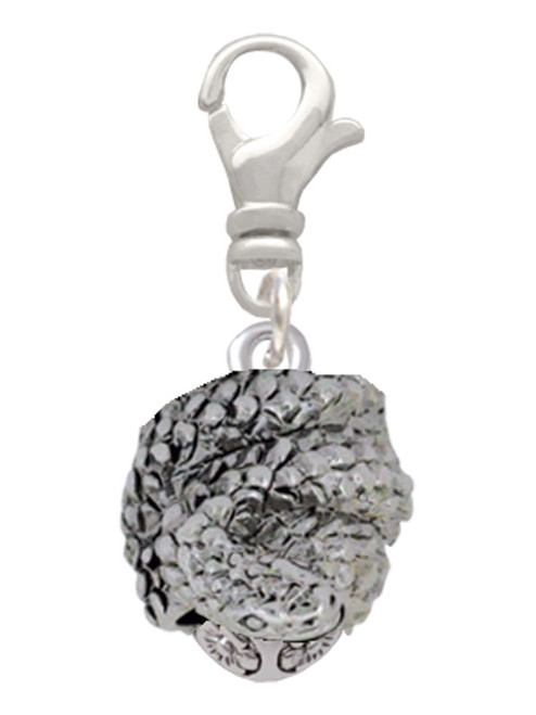 Snake Wrapped Around Spinner Clip On Charm