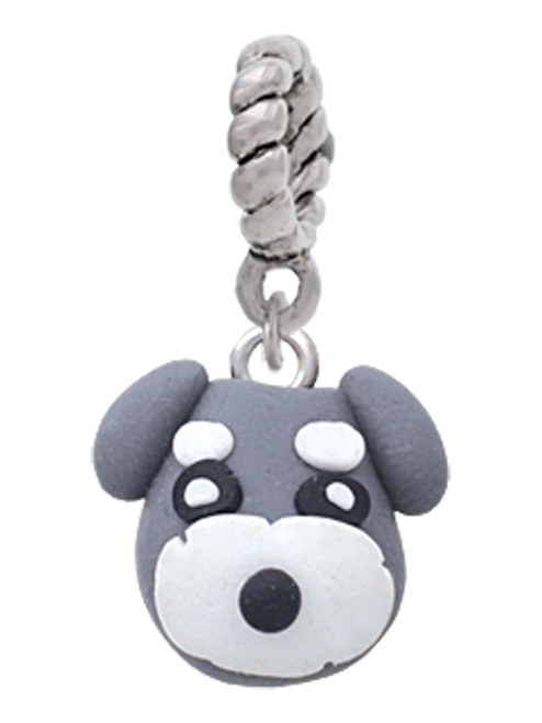 Fimo Clay Puppy Dog Rope Charm Bead Dangle