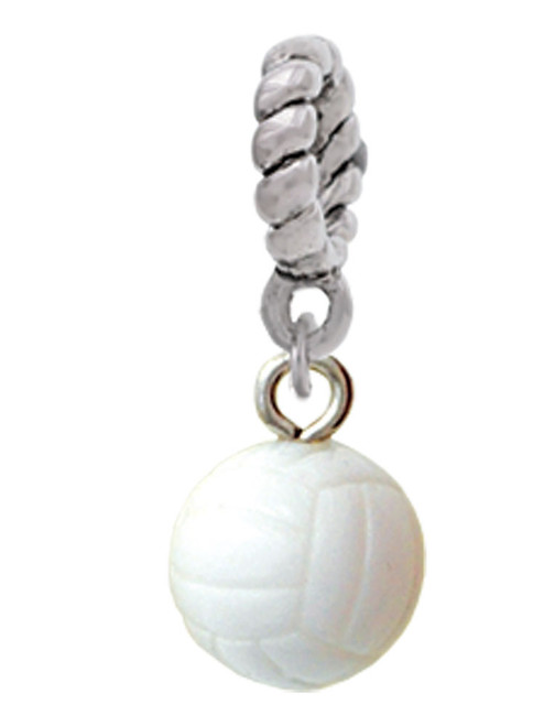 Resin Volleyball Rope Charm Bead Dangle