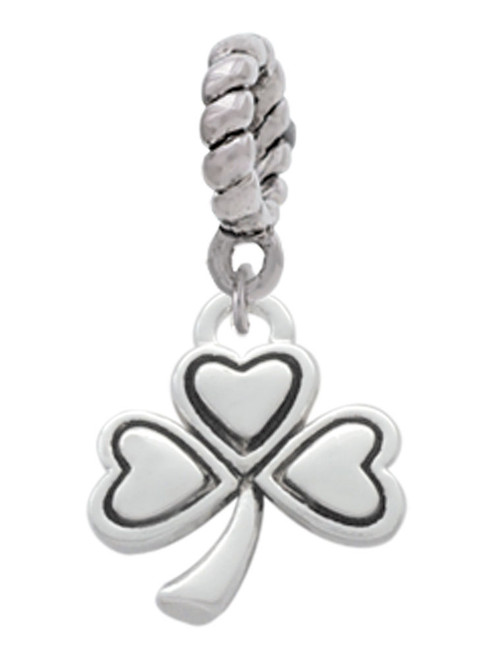Antiqued Shamrock Rope Charm Bead Dangle