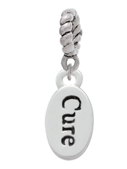 Cure in oval Rope Charm Bead Dangle