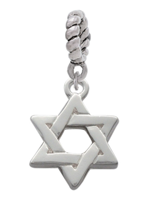 Star Of David Rope Charm Bead Dangle