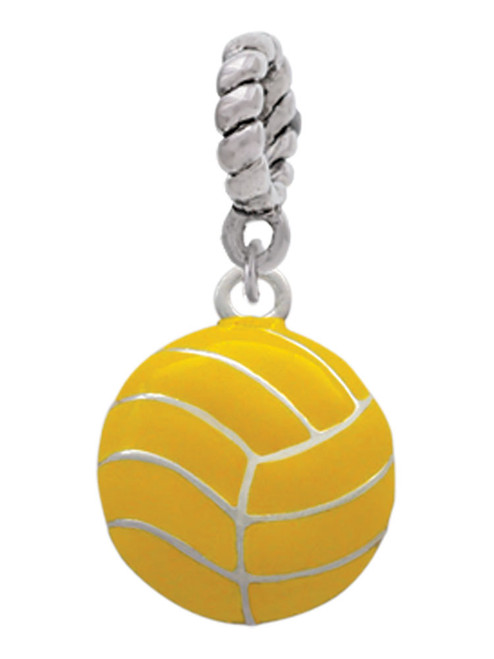 Large Water Polo Ball Rope Charm Bead Dangle