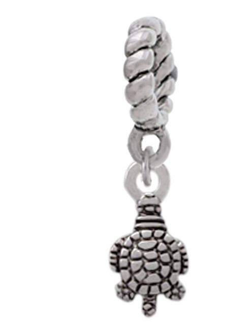 Mini Sea Turtle Rope Charm Bead Dangle