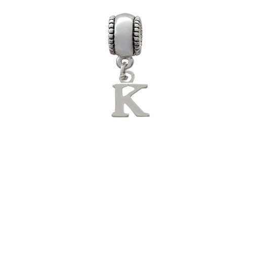Small Greek Letter - Kappa - Charm Bead Dangle