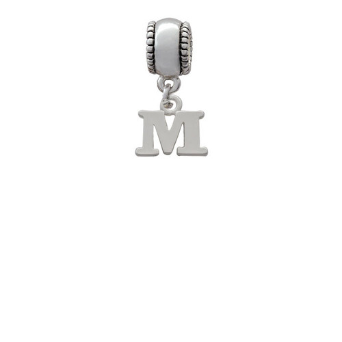 Small Greek Letter - Mu - Charm Bead Dangle