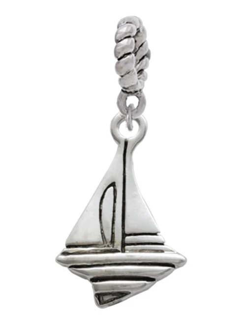 Sailboat Rope Charm Bead Dangle