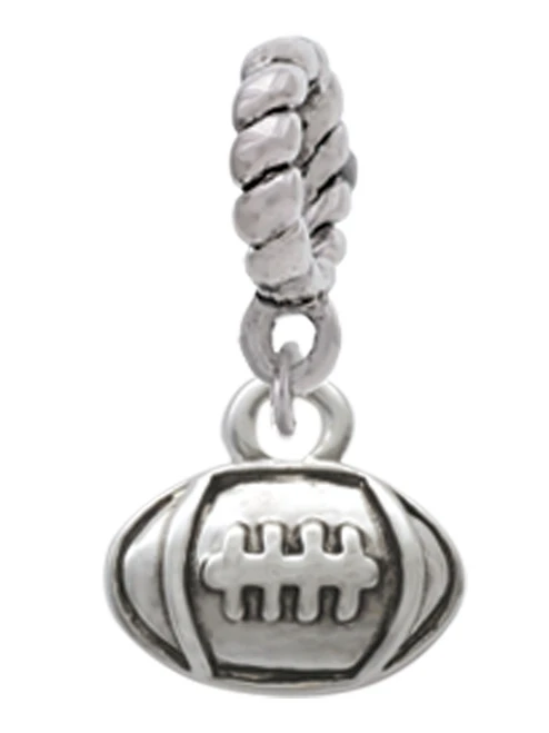 Mini Football Rope Charm Bead Dangle