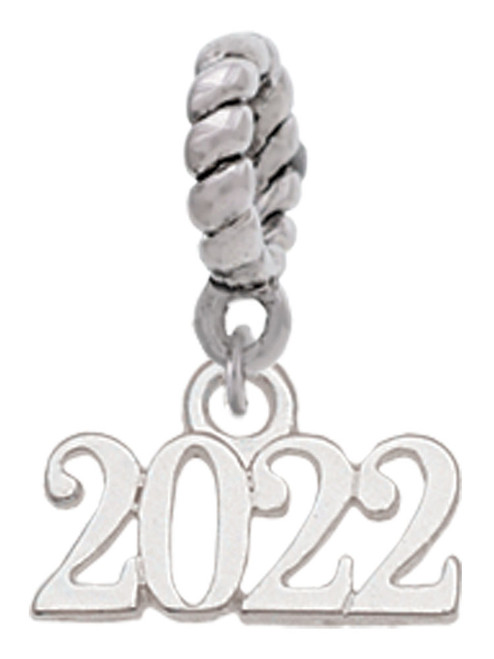 Horizontal Year 2022 Rope Charm Bead Dangle