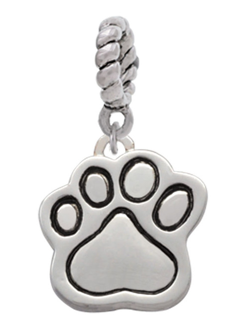 Large Paw Rope Charm Bead Dangle