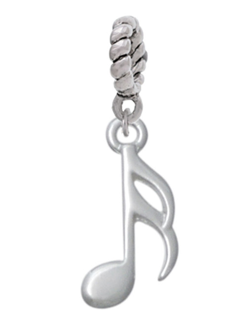 Sixteenth Note Rope Charm Bead Dangle