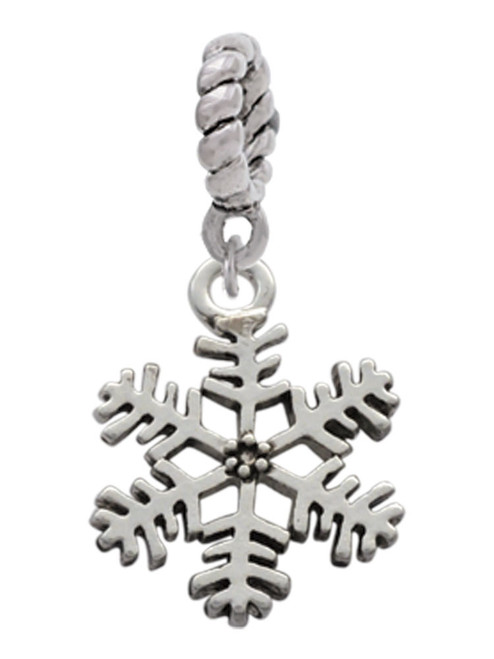 Snowflake Rope Charm Bead Dangle