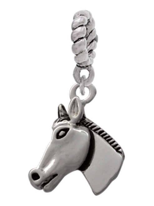 Horse Head Rope Charm Bead Dangle