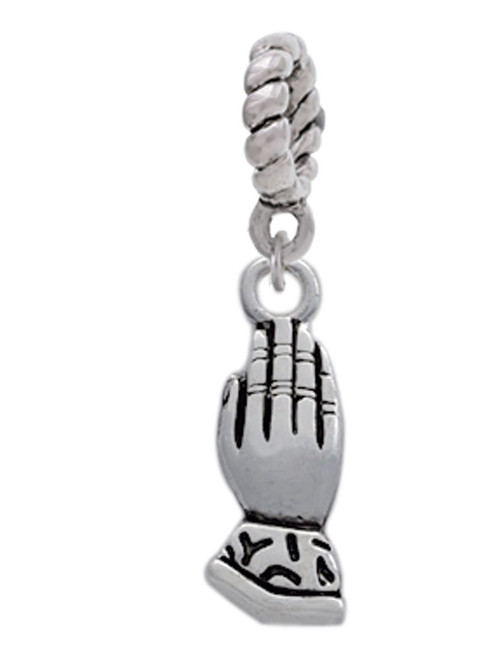 Praying Hands Rope Charm Bead Dangle