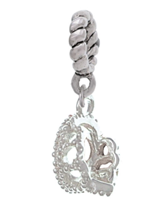 3-D Tiara Rope Charm Bead Dangle