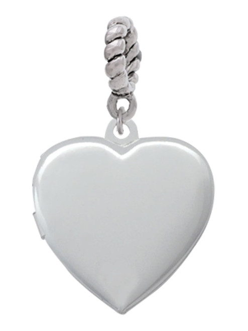 Heart Locket Rope Charm Bead Dangle