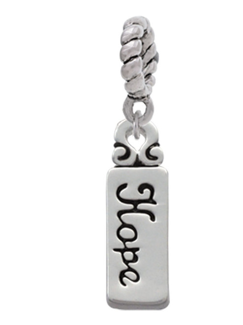 Hope Rope Charm Bead Dangle