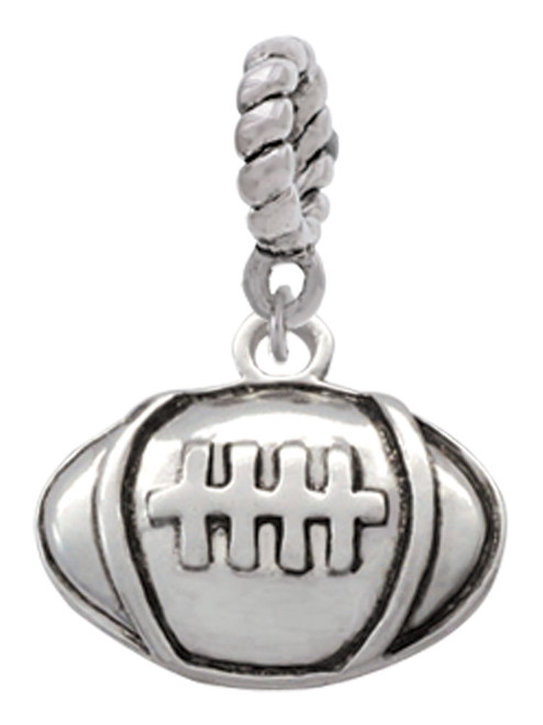 Large Football Rope Charm Bead Dangle
