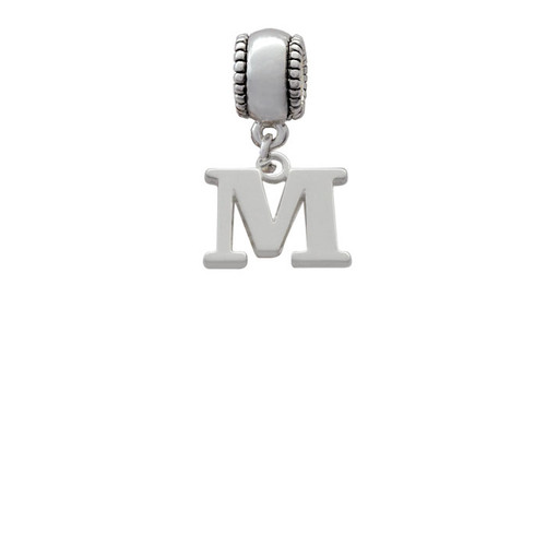 Large Greek Letter - Mu - Charm Bead Dangle