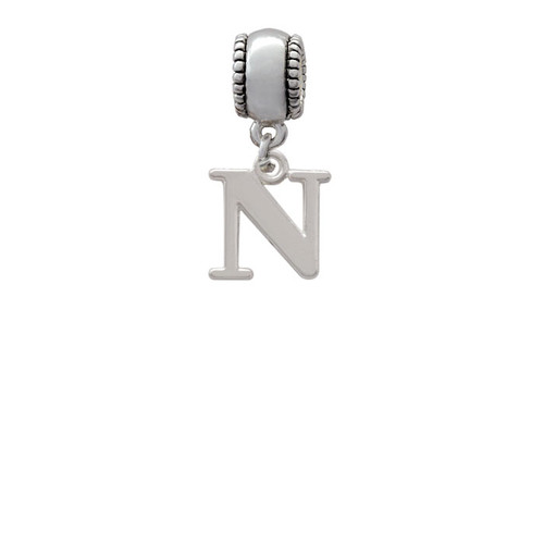 Large Greek Letter - Nu - Charm Bead Dangle
