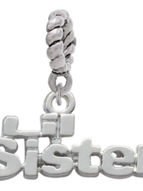 Lil Sister Rope Charm Bead Dangle