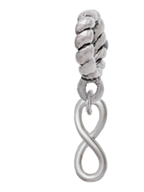 Mini Infinity Sign Rope Charm Bead Dangle