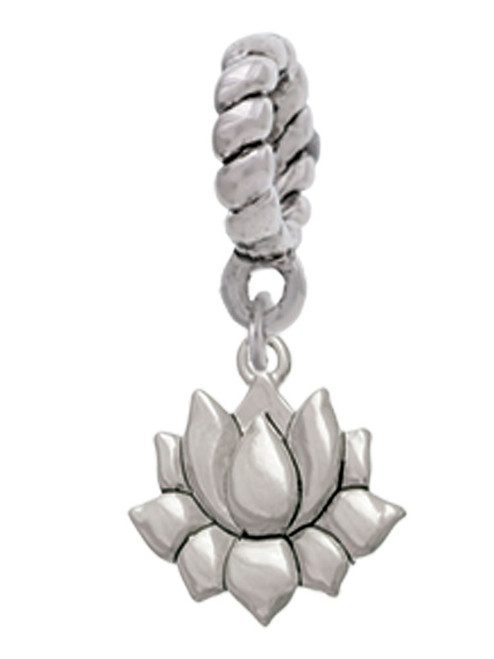Mini Lotus Rope Charm Bead Dangle