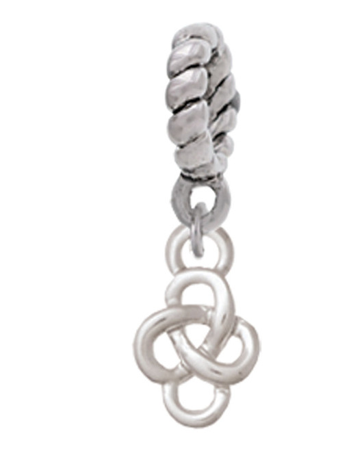 Mini Celtic Knot Rope Charm Bead Dangle