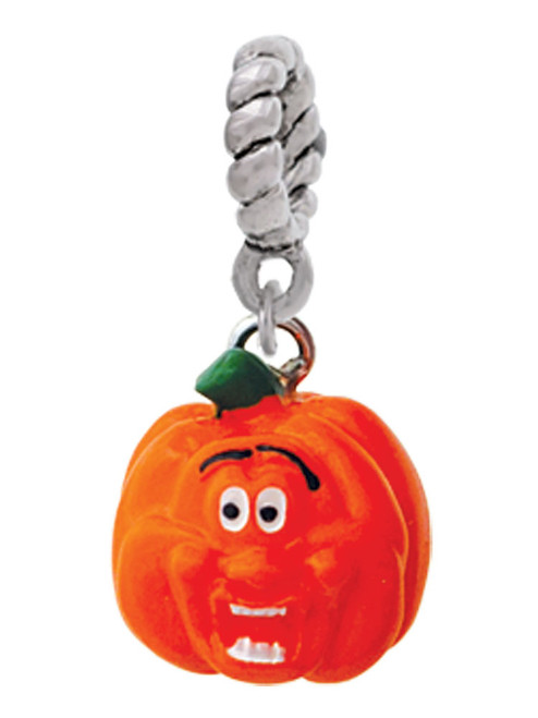 Resin Funny Ahh! Pumpkin Rope Charm Bead Dangle