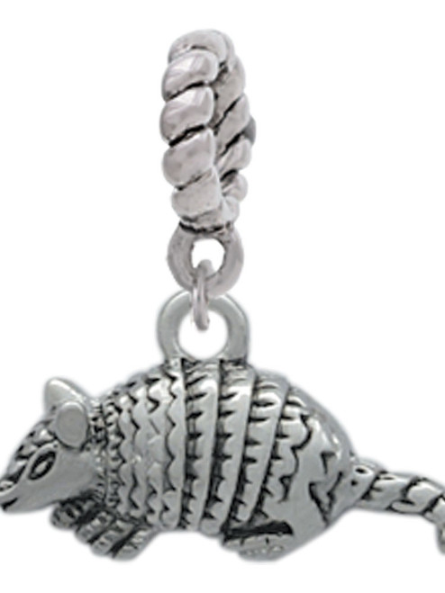 Small Armadillo Rope Charm Bead Dangle
