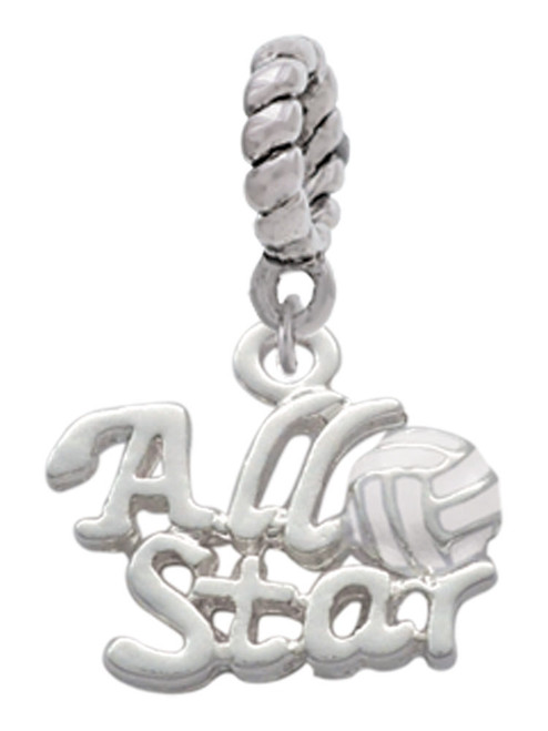 All Star - Volleyball Rope Charm Bead Dangle