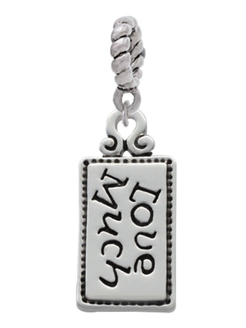 Love Much Rope Charm Bead Dangle