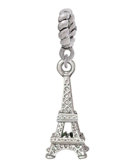 3-D Eiffel Tower Rope Charm Bead Dangle