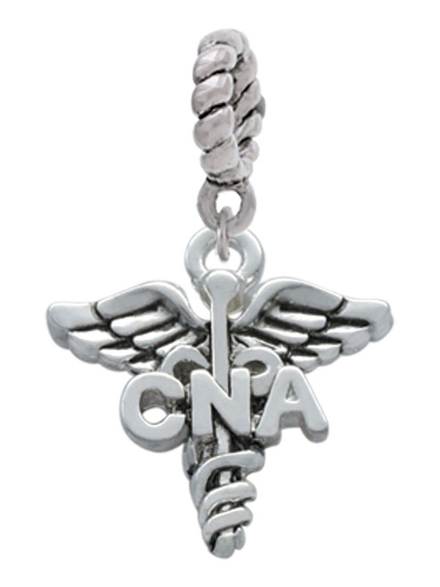 Caduceus - CNA Rope Charm Bead Dangle