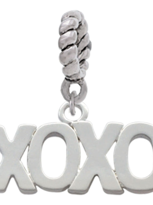 XOXO Rope Charm Bead Dangle
