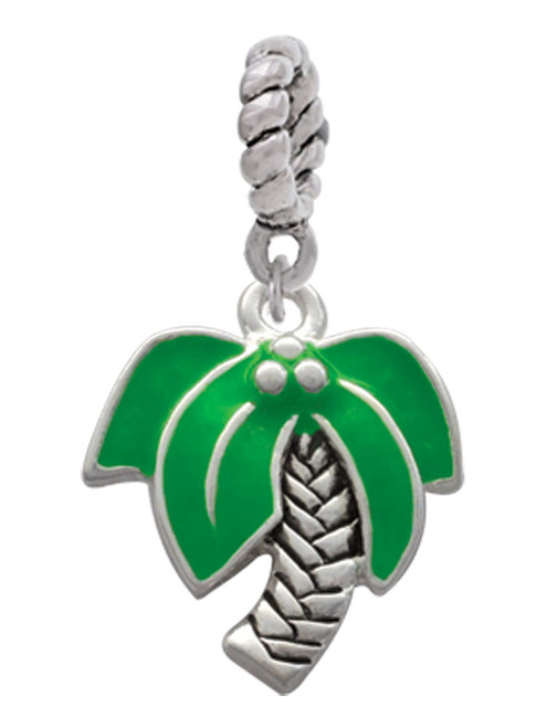Large Palm Tree Rope Charm Bead Dangle