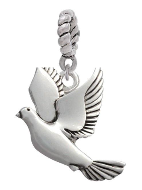 Dove Rope Charm Bead Dangle