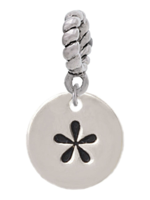 Disc 1/2'' - Symbol - Asterisk - * - Rope Charm Bead Dangle
