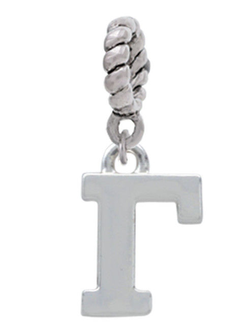 Large Greek Letter - Gamma - Rope Charm Bead Dangle