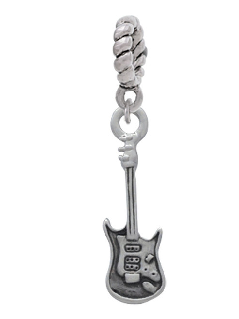 Rock Star Guitar Rope Charm Bead Dangle