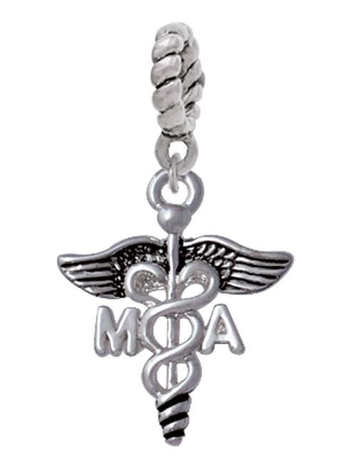 Caduceus - MA Rope Charm Bead Dangle