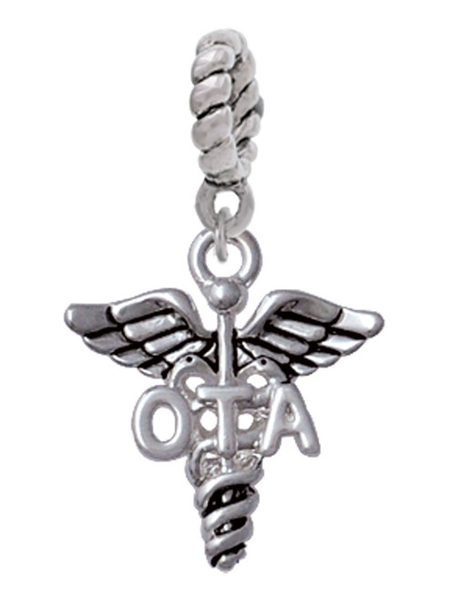 Caduceus - OTA Rope Charm Bead Dangle